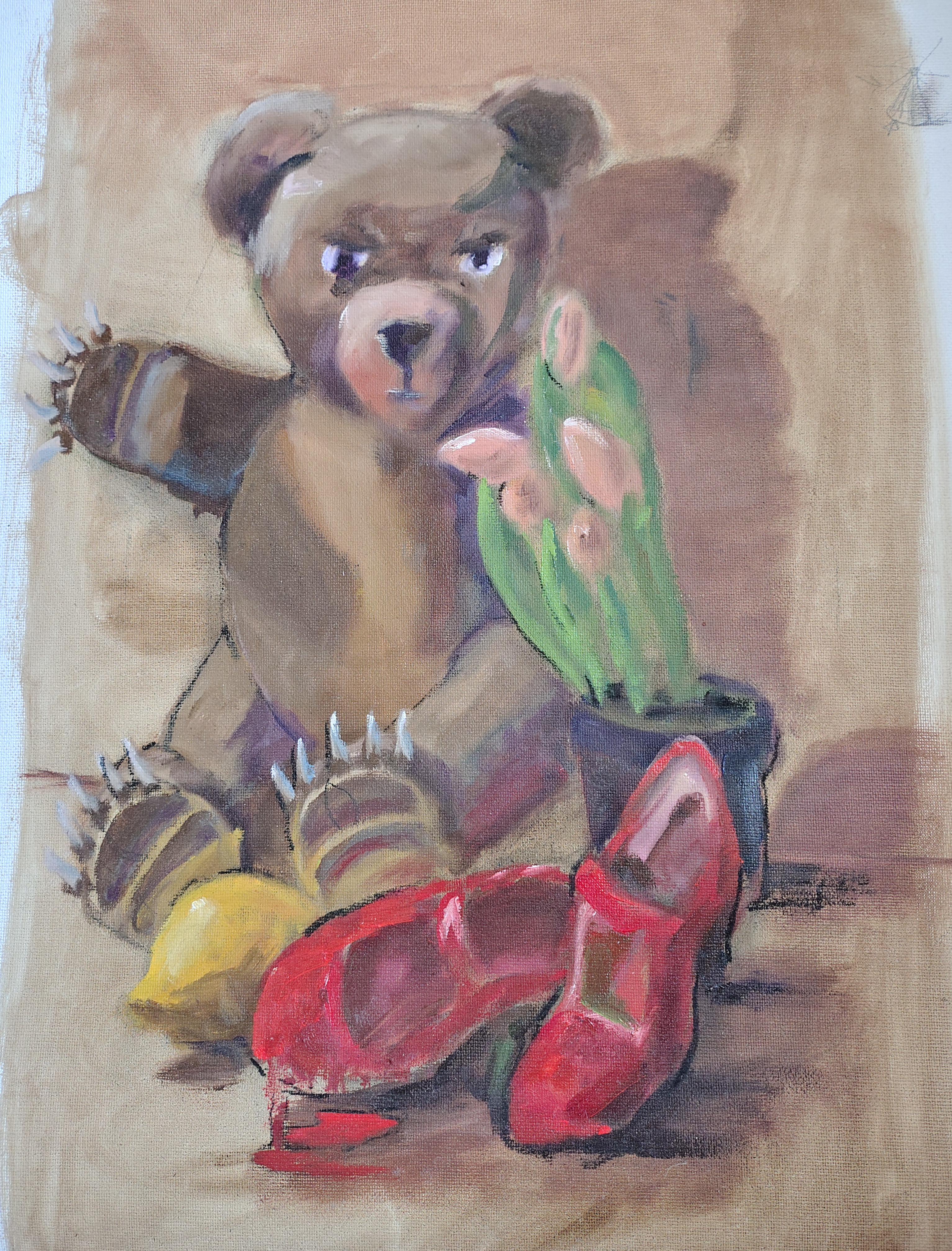 Maleriet Teddy's angry